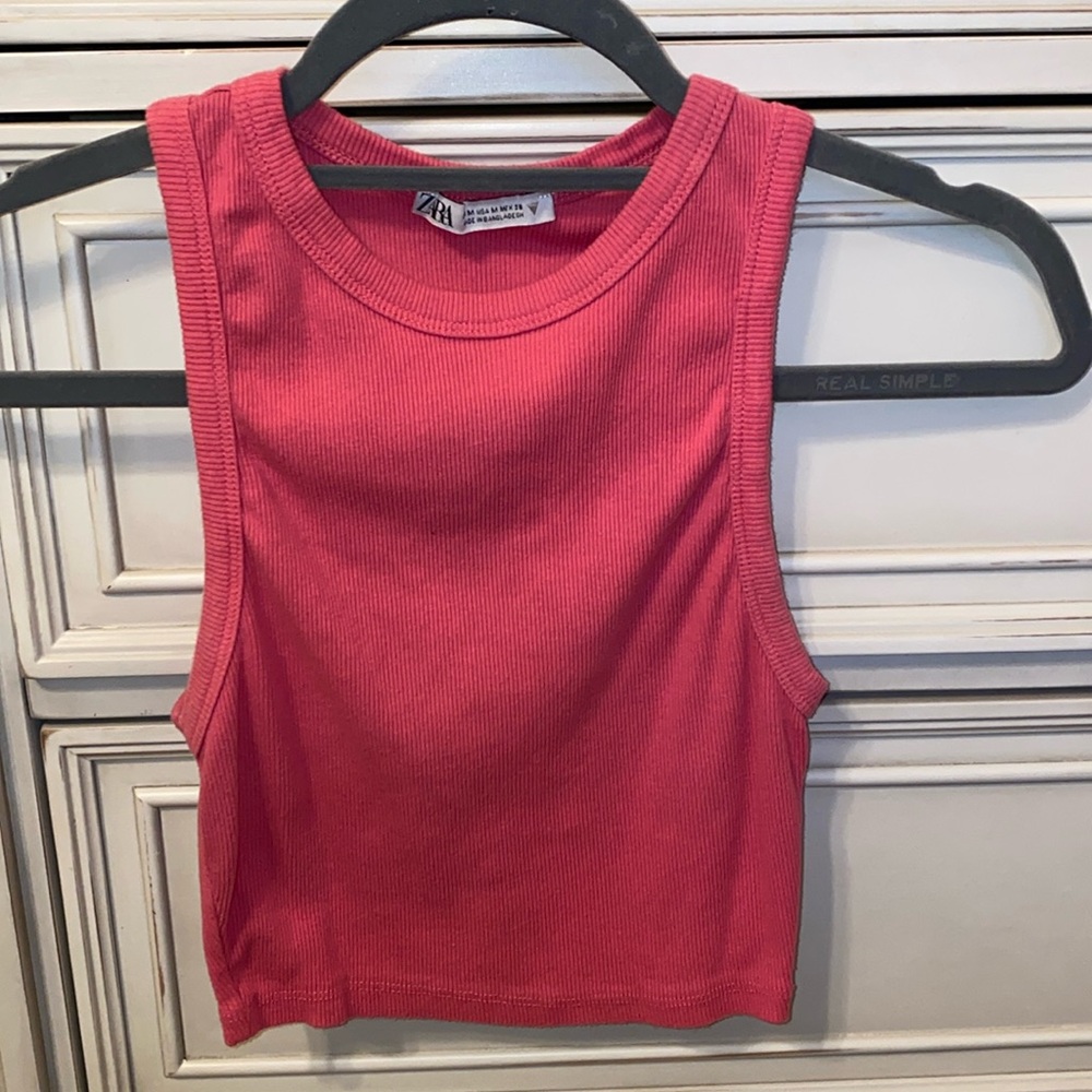 Pink crop top